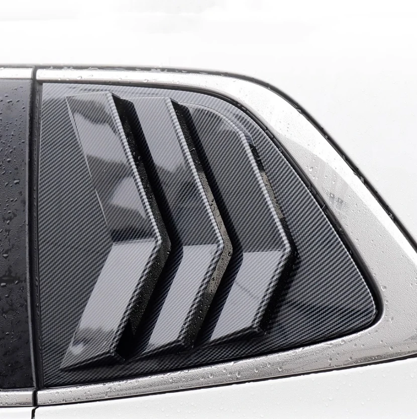 

Rear Trunk Tail Window Spoiler Triangle Frame Cover Trim Blinds Side Louvers For Honda CRV CR-V 2023 2024 Accessories