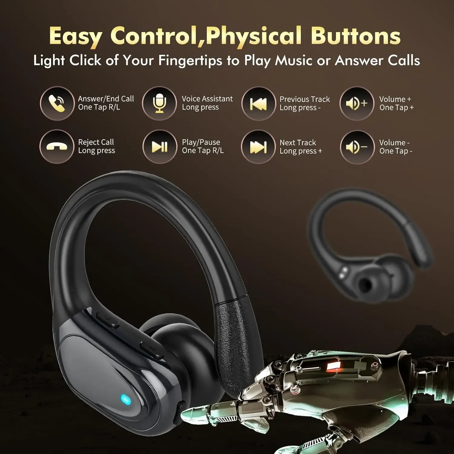 BX17 TWS Wireless Headphones Noise Cancelling Gaming Earphone Bluetooth 6.0 HIFI Sport Earbuds Music Headsets For Android iPhone