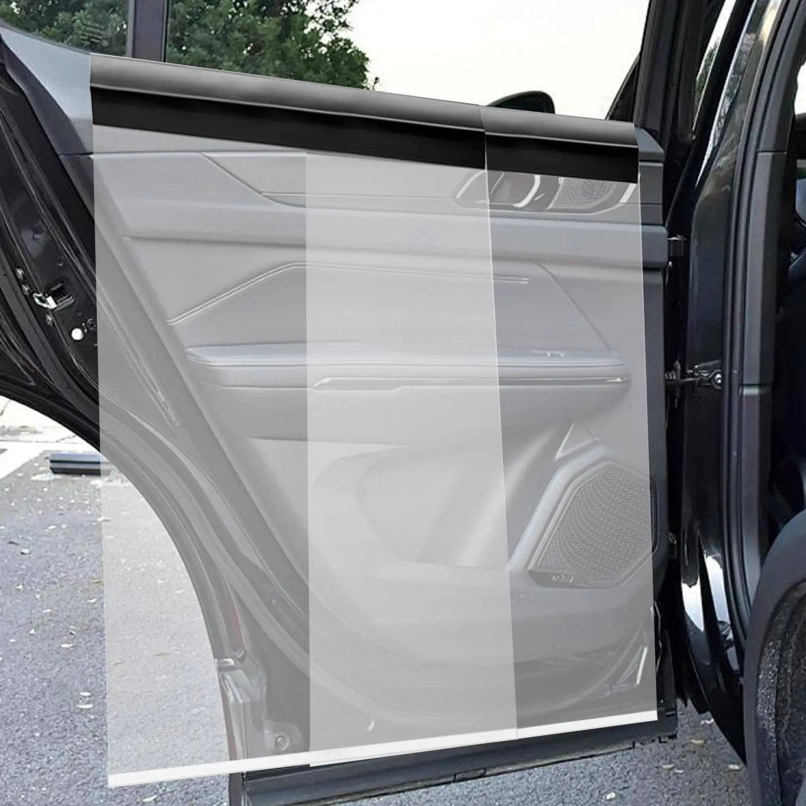 

Door Sunscreen And Window Tint Protection Cover Reusable Car Window Film Wrap Vehicle Water Shield Sheet Protector Cover