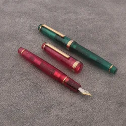 Brand Jinhao 82 Fountain Pen Fluorescence Ink Pen Spin Golden EF F M Nib Business Office School Supplies Writing Pen