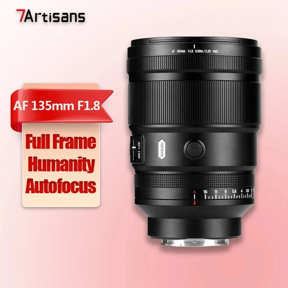 7Artisans AF 135mm F1.8 Full Frame Camera Lens for Nikon Z6 III Z50 II Sony E A7C2 A7M4 A7M5 A6700 SL2 SL3 LUMIX S5M2 S9 S5