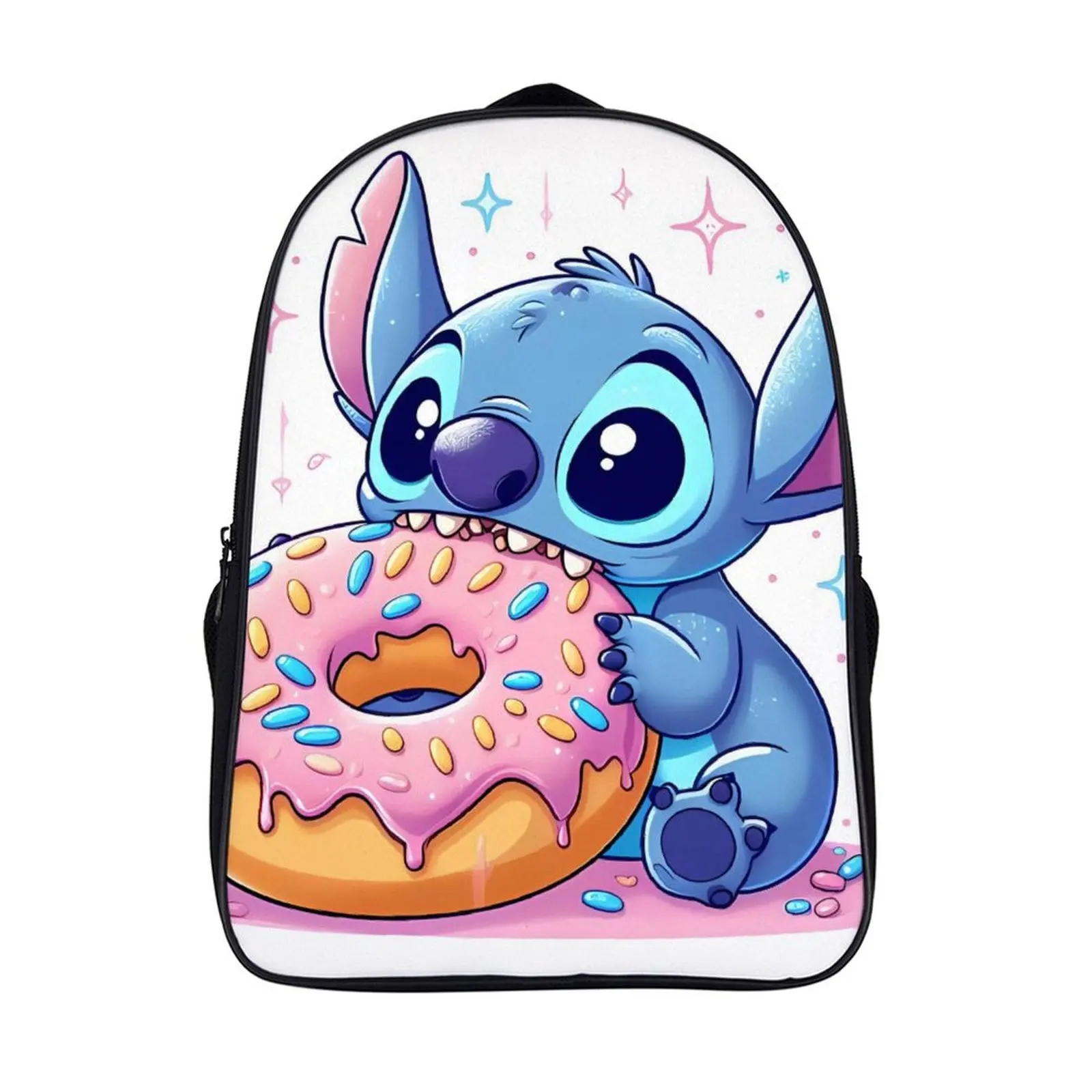 

Cartoon Disney Stitch Fashion Student's Backpack School Bag 16 Inch 2 Compartment Backpack Student Schoolbag