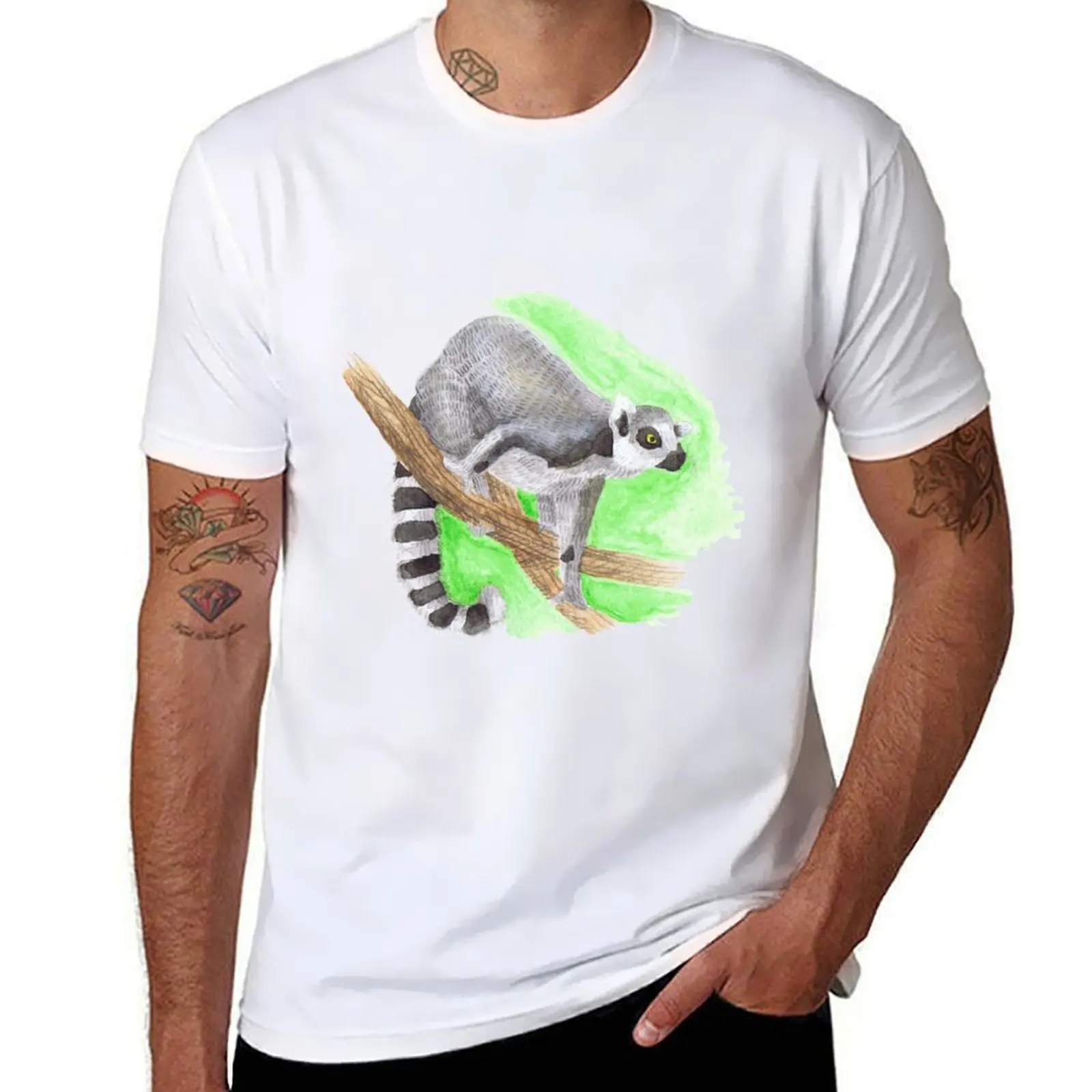 

ring-tailed lemur T-Shirt t shirt for man printed t shirts for man T-Shirt