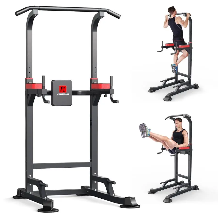 

Power Tower Dip Station Workout equipment Pull up Bar for Home Gym Adjustable Height Strength Training Fitness Exce Customizable