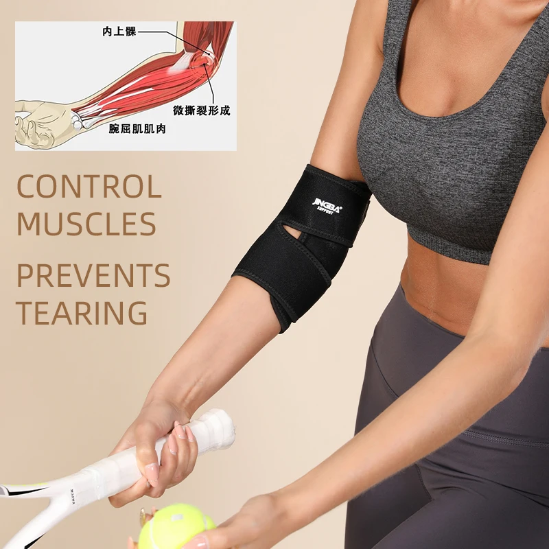 1 Piece Adjustable Neoprene Elbow Support Brace - Comfortable Sports Fitness Protector for Men and Women