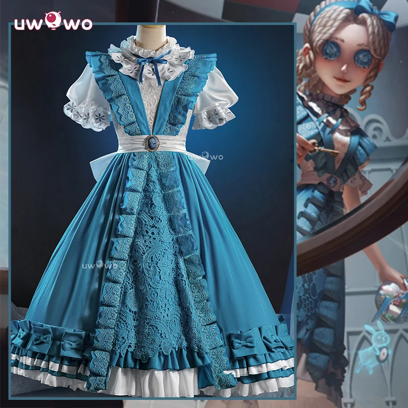 

UWOWO Collab Series:Game Identity V Journalist Alice in Dreamland Cosplay Costume With Petticoat Halloween Costume