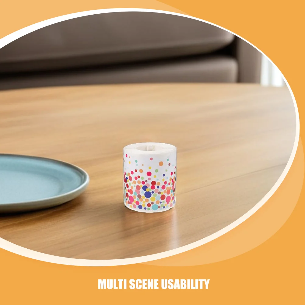 2pcs 2 Rolls Decorative Stickers 65.6 Feet Dot Scalloped Wave Border For Bulletin Board Chalkboard Classroom Office Festival