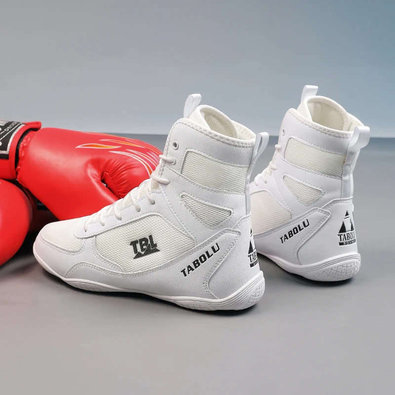 Classic Brand Professional Wrestling Sneakers Designer Mid-Top Boxing Fighting Boots Top Quality Wearable Fighting Trainers Shoe