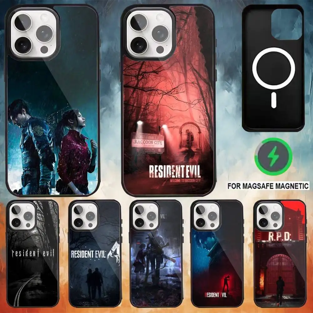 

Resident Evils Phone Case For iPhone17,16,15,14,13,12,11 Plus,Pro Max Magnetic Magsafe Wireless Charging