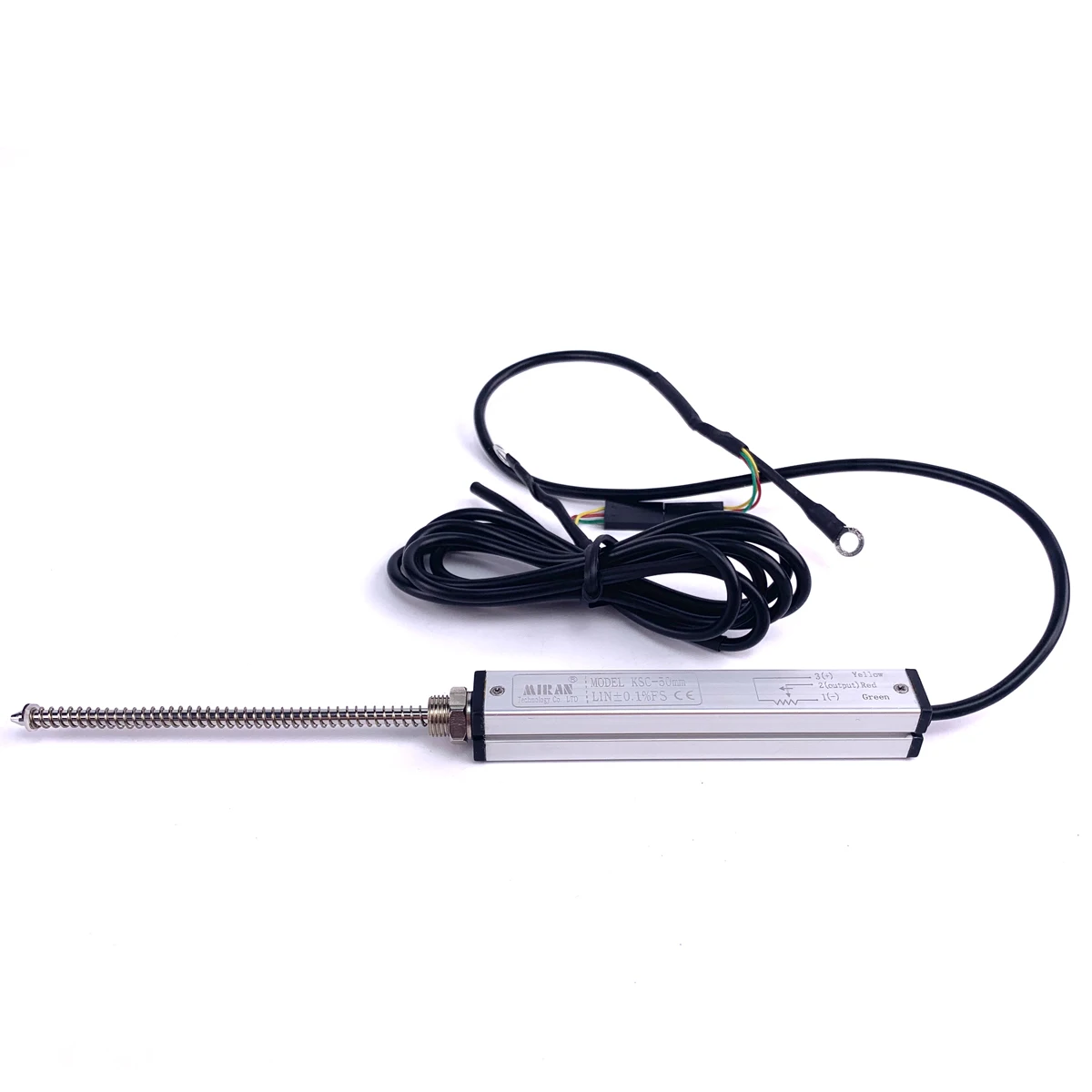Miran Brand Linear Position Sensor KSC 5-100mm Micro External Spring Self-resetting Square Tube Displacement Sensor