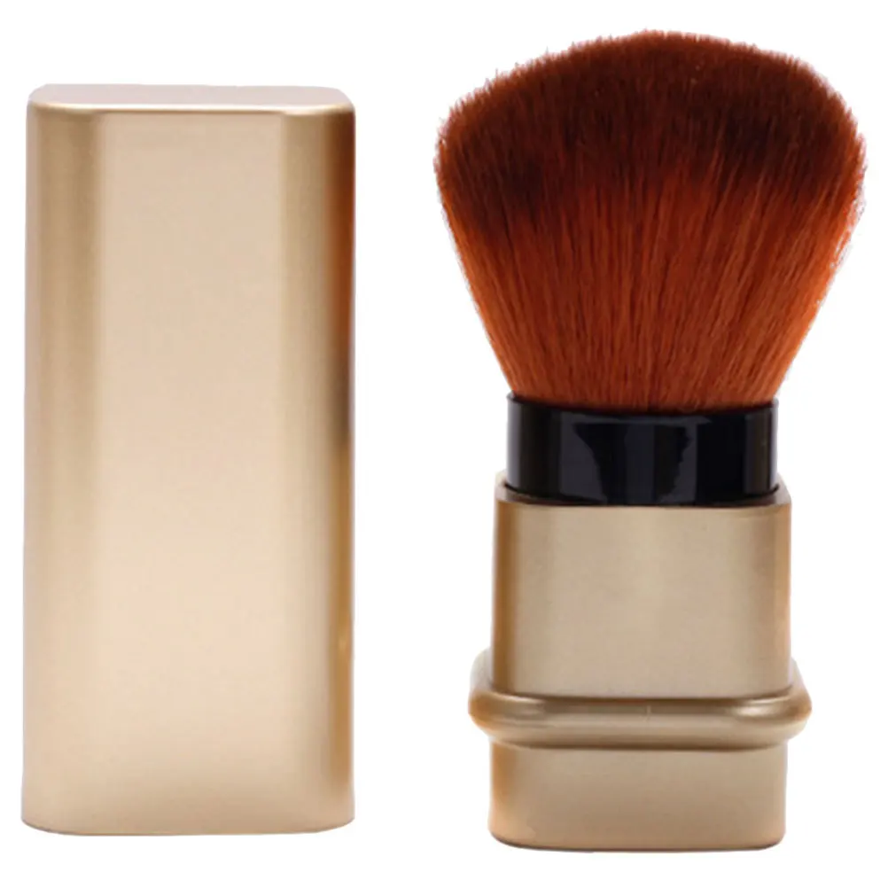 

Retractable Nail Dust Brush Durable ABS Nylon Comfortable Portable Blush Loose Powder Brush Travel Makeup Tool