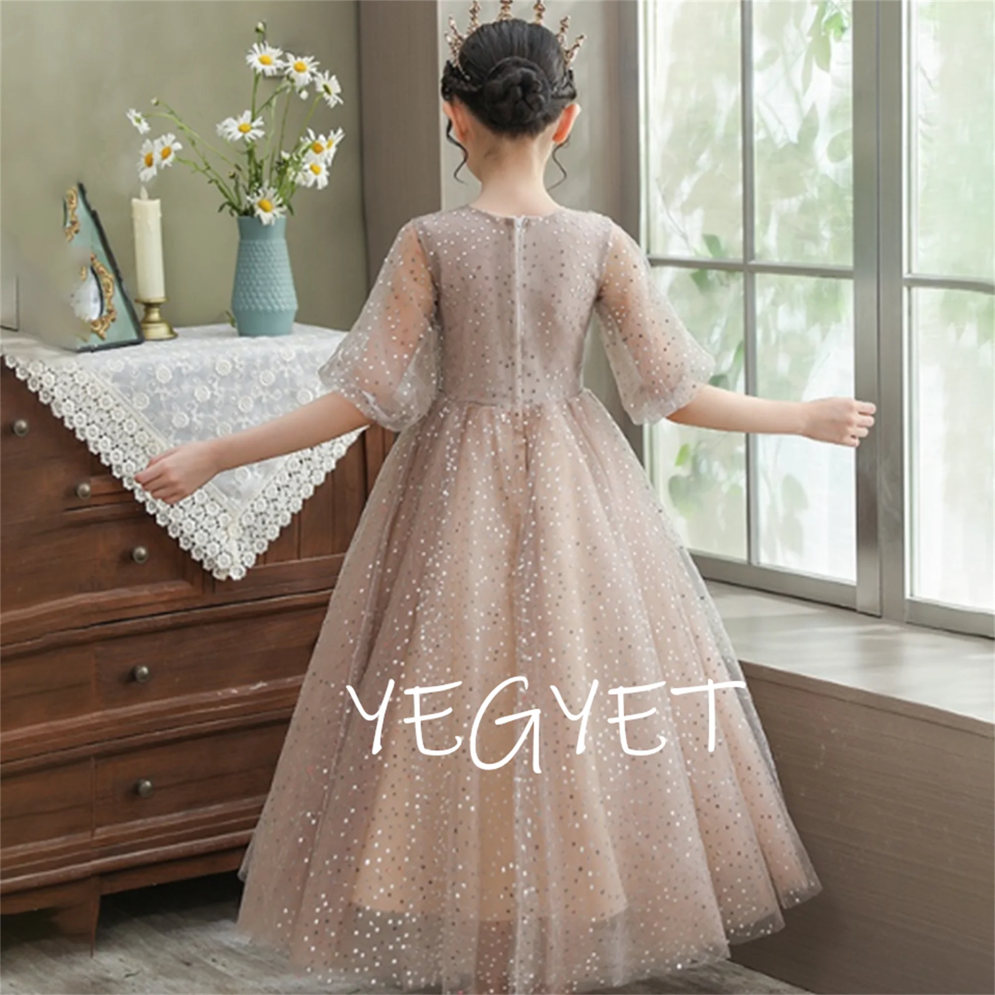 

Flower Girl Dress Fashion Beautiful Girl Princess 2023 Wedding Dress Ball Gown Pageant Princess Luxury Flower Girl Dresses