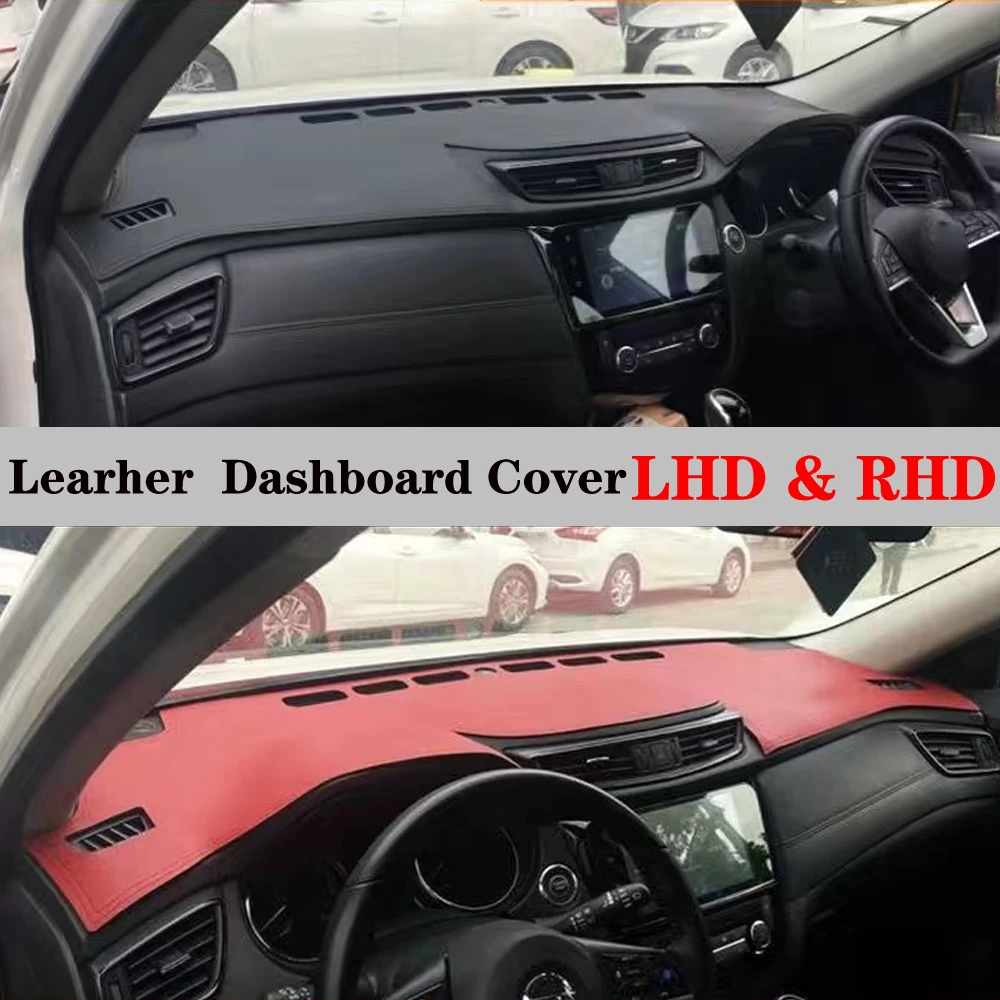 

Dashboard Dash Mat Cover Leather Pad Sunshade Anti-UV Carpet Car Accessory For Nissan Qashqai Rogue x-trail 2014 2015 2016-2020
