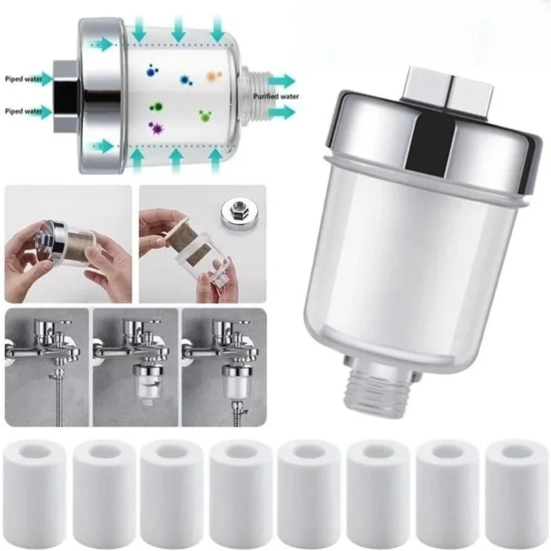 For Kitchen Bathroom Shower Household Filter Water Outlet Purifier Kits Universal Faucet PP Cotton High Density