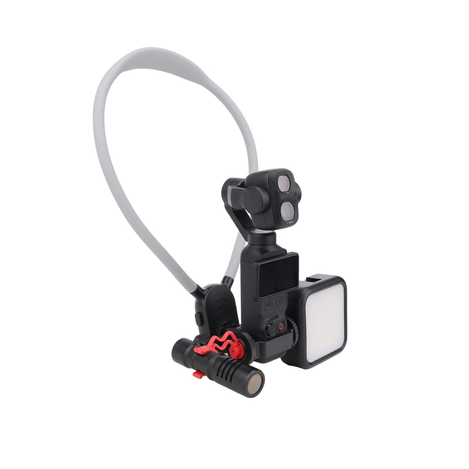Silicone Neck Strap Mount for DJI OSMO Pocket 4 Pro/4/3—First-Person View Chest Mount