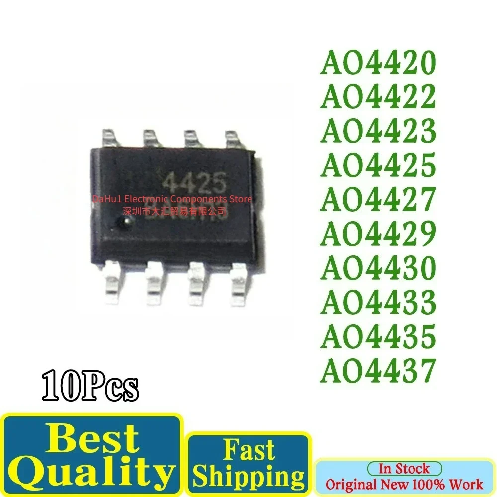 (10piece)100% New AO4420 AO4422 AO4423 AO4425 AO4427 AO4429 AO4430 AO4433 AO4435 AO4437 sop-8 Chipset  In Stock