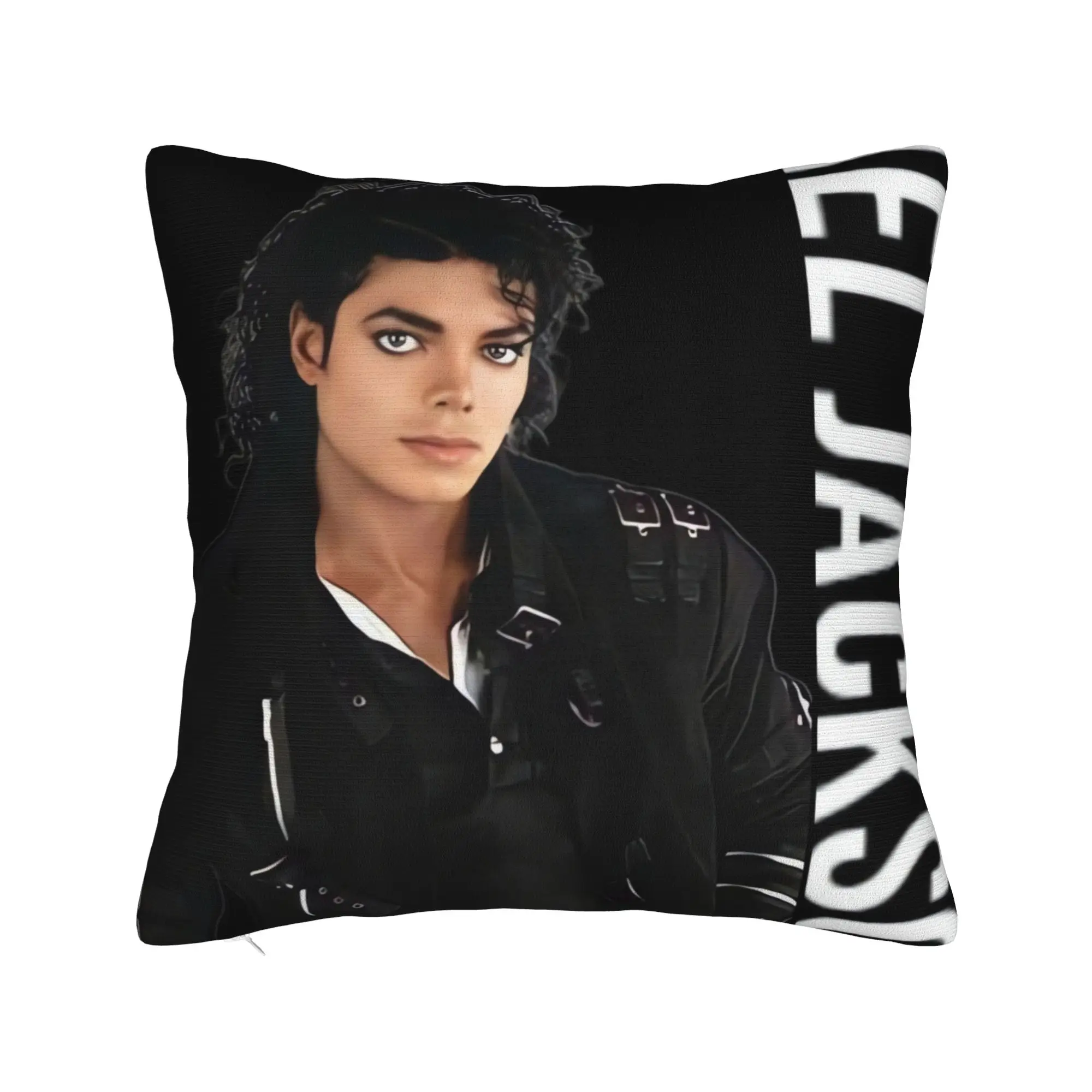 Bold Michael Jackson Bad Graphic Art Pillow Cover  Soft Cushion Cover Funny Pillow Case For Office Car Home Decor