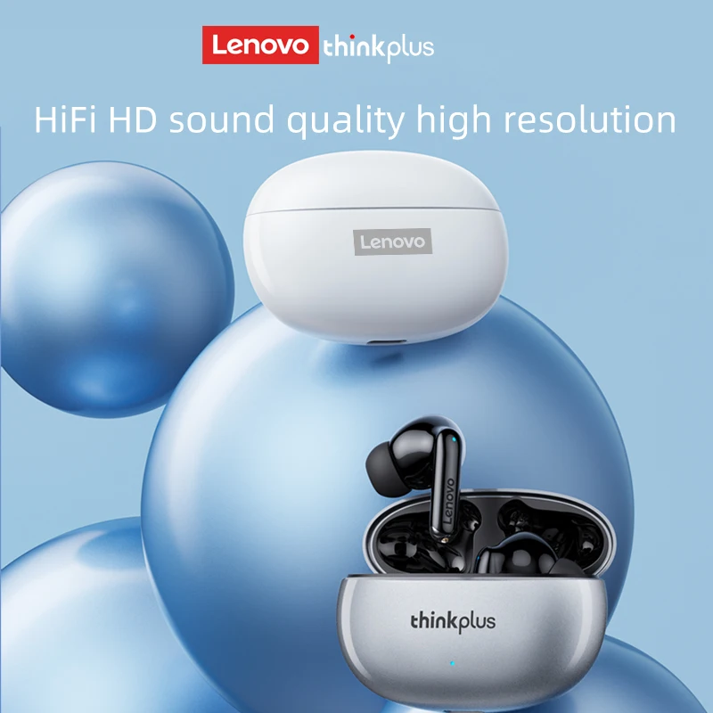 Lenovo Thinkplus XT88 douszne słuchawki Bluetooth z podwójnymi mikrofonami, redukcją szumów stereo, słuchawki dotykowe Bass HIFI