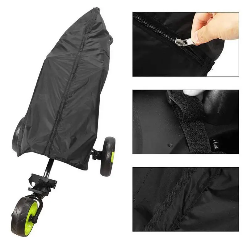 Rain Cover For Golf Bag Oxford Waterproof Rain Push Cart Heavy Duty Club Bags Raincoat Great For Golfer At Outdoor Fields