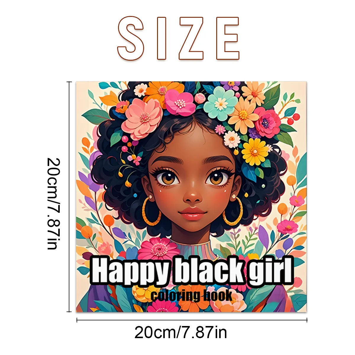 Black Beauty Coloring Book - Thick Pages for Creative Expression, Perfect for Dark-Skinned Girls
