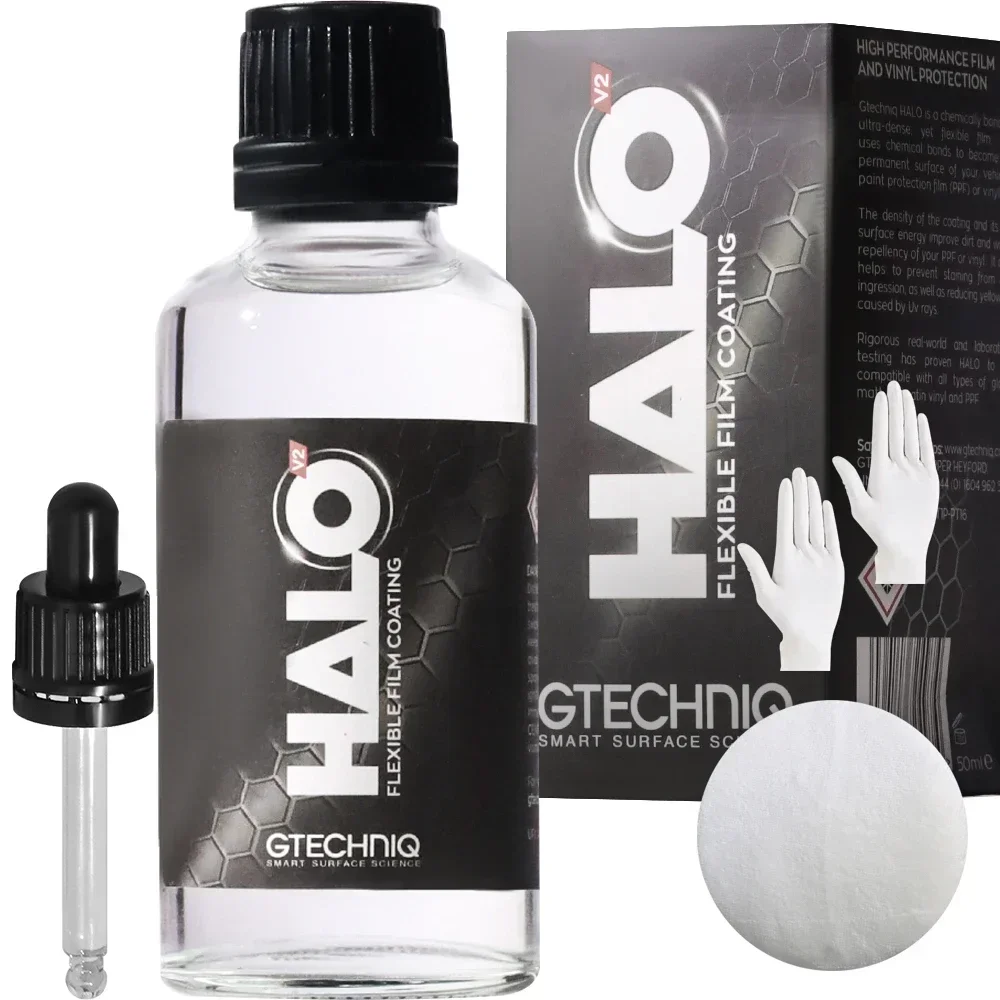 

Gtechniq Halo V2 Гибкая краска PPF Винитная защита Безопасная для всех типов оберток/ППФ Глянцевая атласная матовая отделка плюс самовосстанавливающаяся