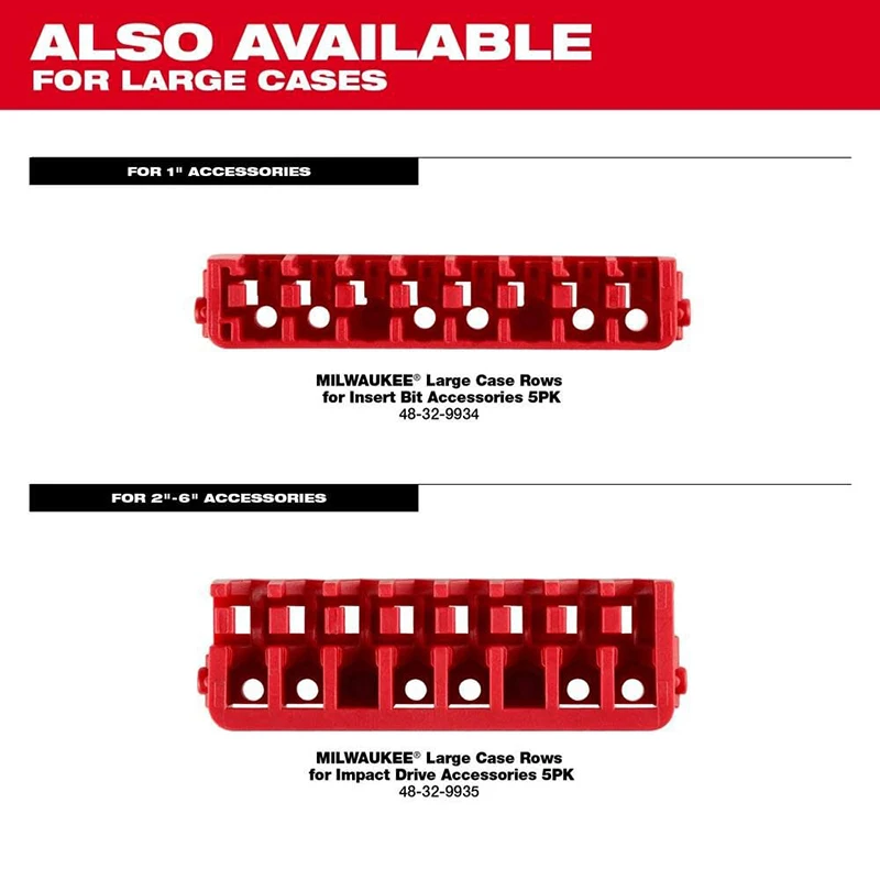 Milwaukee 48-32-9922 Convenient Style Customizable Large Case Impact Durable Driver Accessories