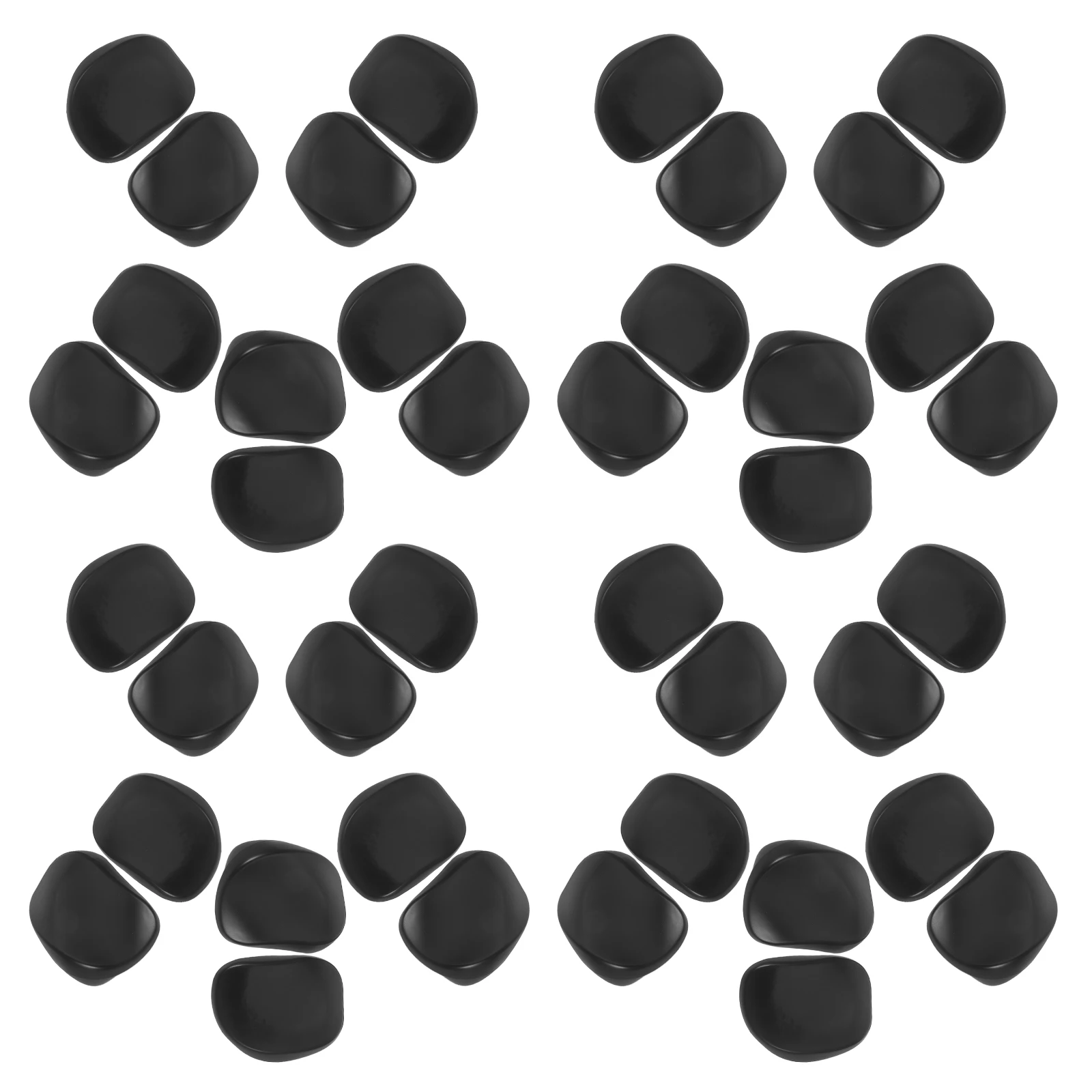 

20pcs Hair Dye Ear Covers Reusable Plastic Earmuffs For Salon Diy Coloring Waterproof Skin Protection Black Durable Stain