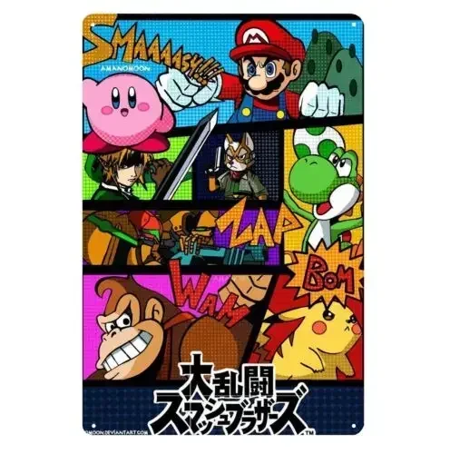Heroes Retro Video Game Metal Poster - 20x30cm (8x12 inch)-aluminum