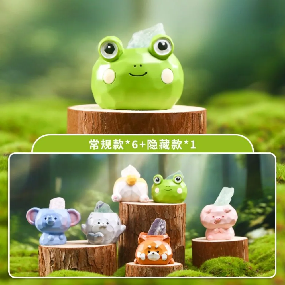 

Cute Animal Crystal Pal Series Crystal Blind Box Toy Desktop Ornament Mysterious Box Doll Backpack Pendant Surprise Girl Gift