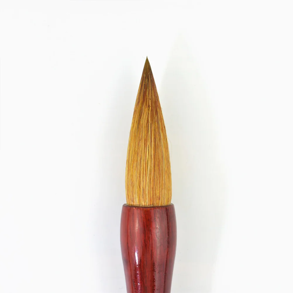 

Wolf Hair Drawing Brush 24cm Chinese Calligraphy Kanji Japanese Sumi Brush Traditional Writing Painting Tool Brown
