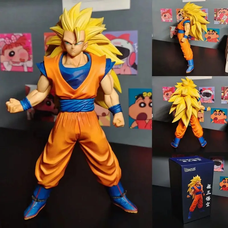 ร้อน 27 ซม.Dragon Ball Z Son Goku Ssj3 รูป Super Saiyan 3 Goku ตัวเลขการกระทํา Pvc รูปปั้นของเล่นวันหยุดของขวัญ