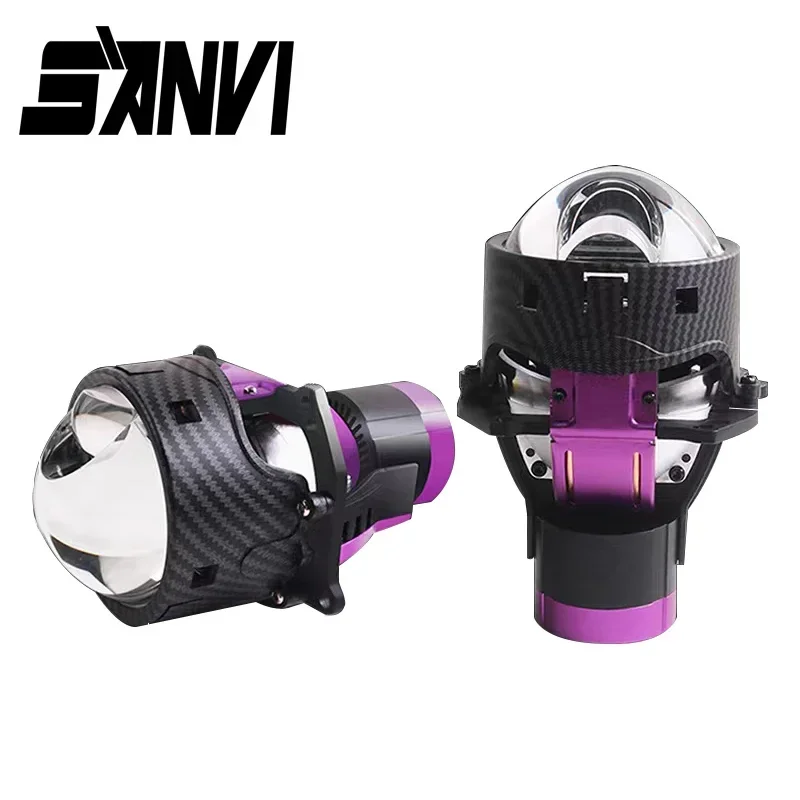 

Sanvi Car L90 Bi LED Projector Direct Laser Lens Headlight 12V 150W 6000K For H4 H7 Headlamp LHD Retrofit Light Auto Accessories