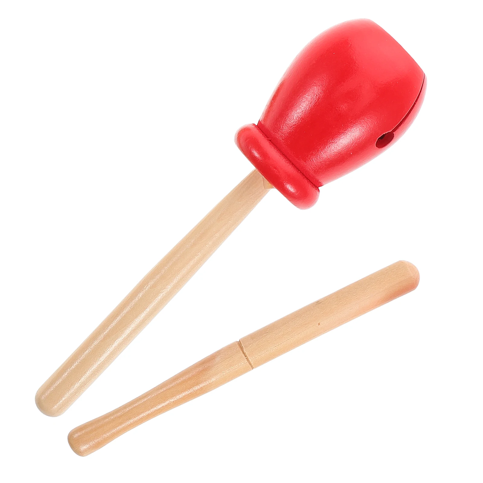 

1 Set Traditional Chinese Wooden Clapper Percussion Instrument Set Hand Bells Chinese Drum Handheld Bangzi For Kids And Adults