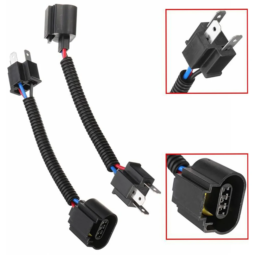 1PCS H13 9008 Male to H4 HB2 9003 Female Plug Adapter Conversion Wire Harness For Jeep Wrangler JK 2007-2017 Headlight Lamp