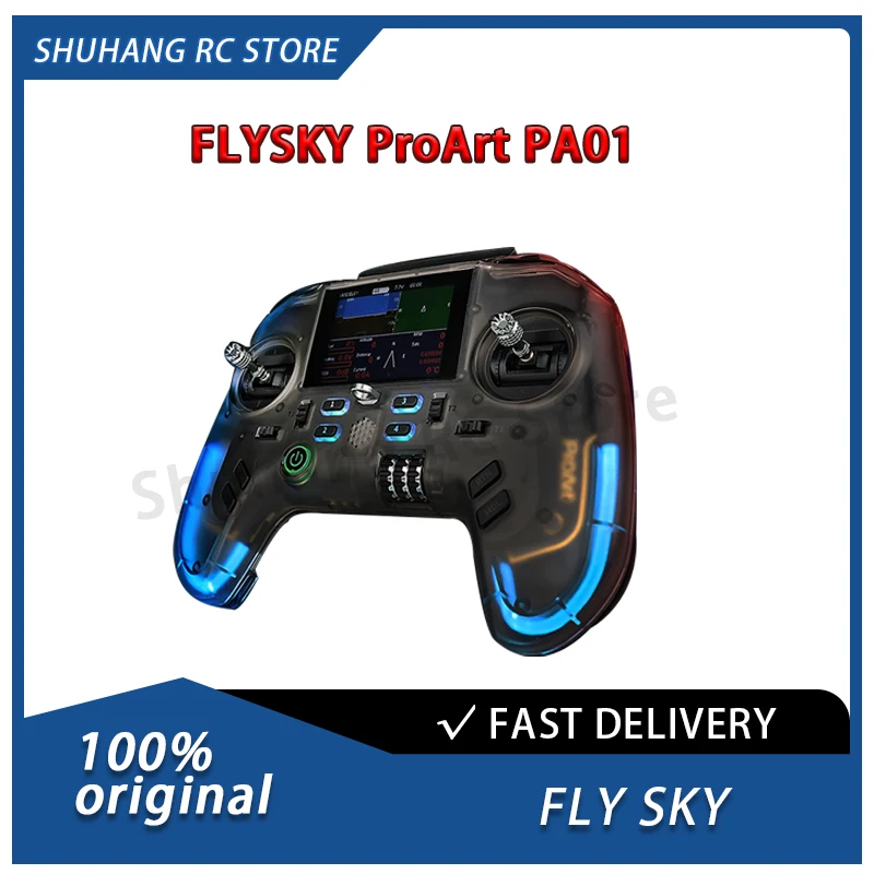 

Flysky Fusi PA01 2.4Inch IPS Color Screen Mini Hall Assembly Multifunctional Interface Built-in True 500mW Power for FPV Drone