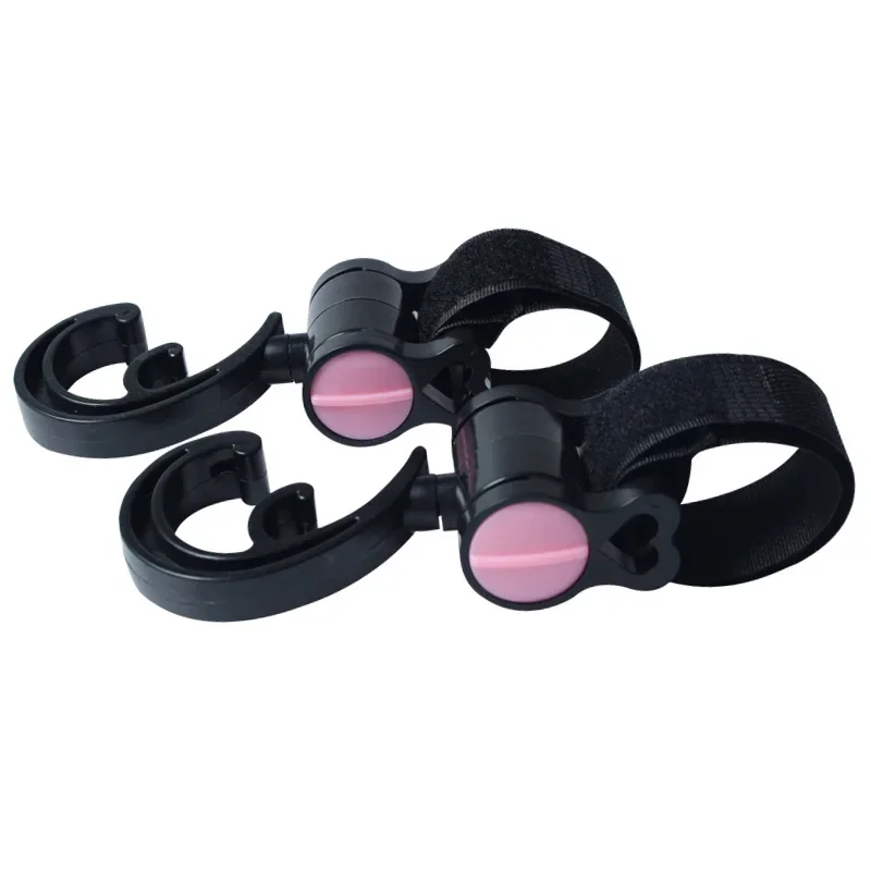 Somenie 360 Degree Rotatable Stroller Hook Magic Tape Baby Cart Hanging Hook Universal Kids Stroller Accessories