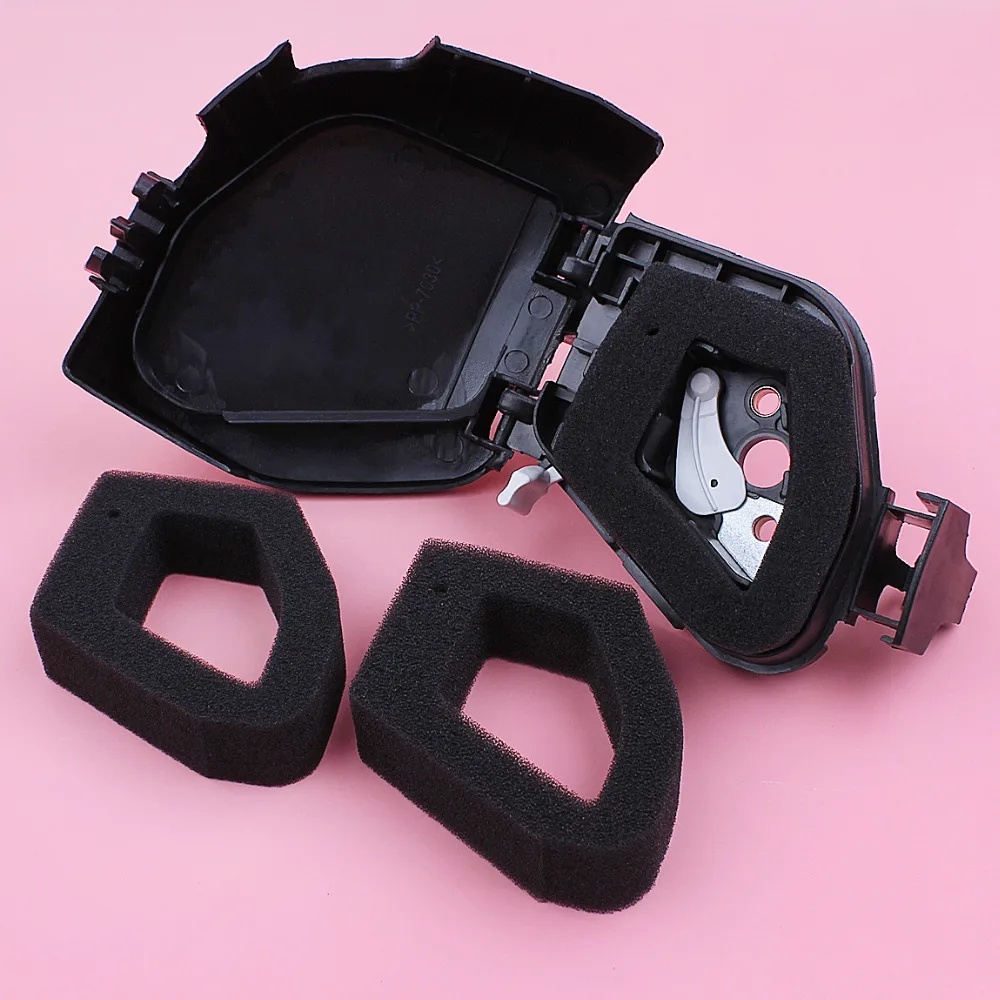 Air Filter Cover Assembly For Honda GX35 GX35NT HHT35S Lawn Mower Engine Part with 2pcs Air Filter Element Garden Tool Parts
