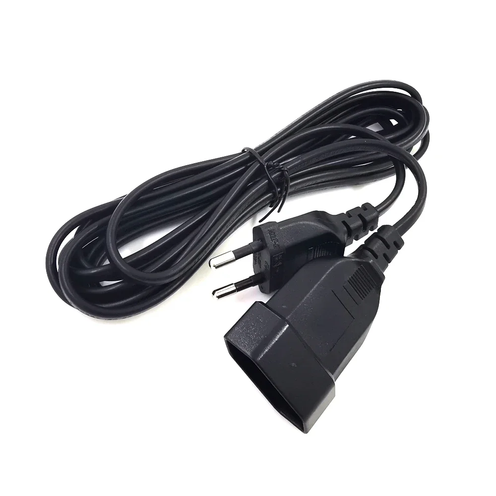 4m European Russia Male to Female Power Extension Cord, EU 2 Prong VDE Certificated Copper Cable For PC Computer PDU UPS