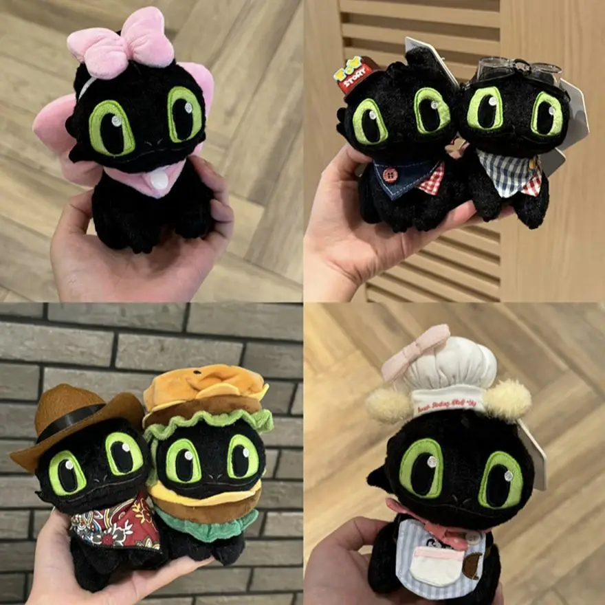 Echter Drachenzähmen leicht gemacht, Stich-Stirnband, zahnloser Plüschtier-Anhänger, Night Fury-Puppen-Anhänger, süßer Schlüsselanhänger, Geschenk für Jungen