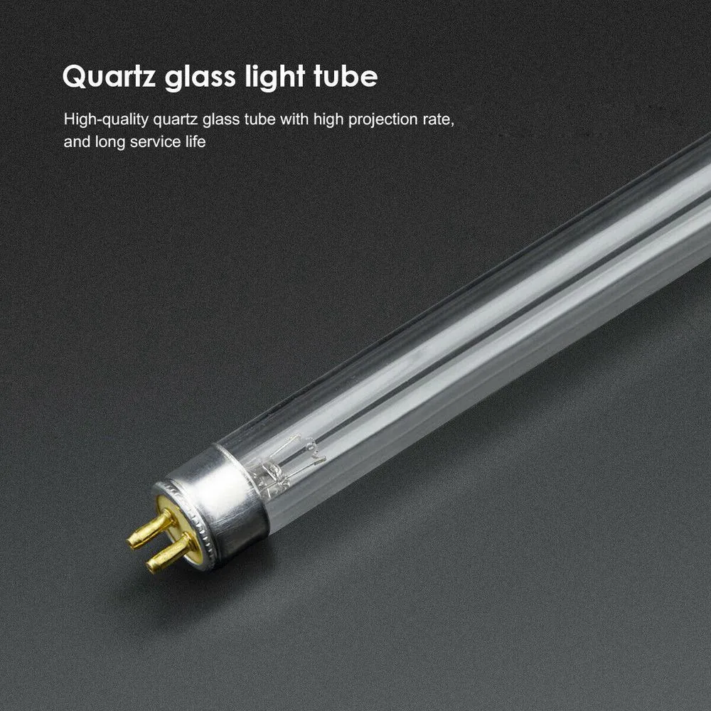 8W Germicidal Light T5 Tube UVC Kill Dust Mite Eliminator UV Quartz Lamp for Bedroom