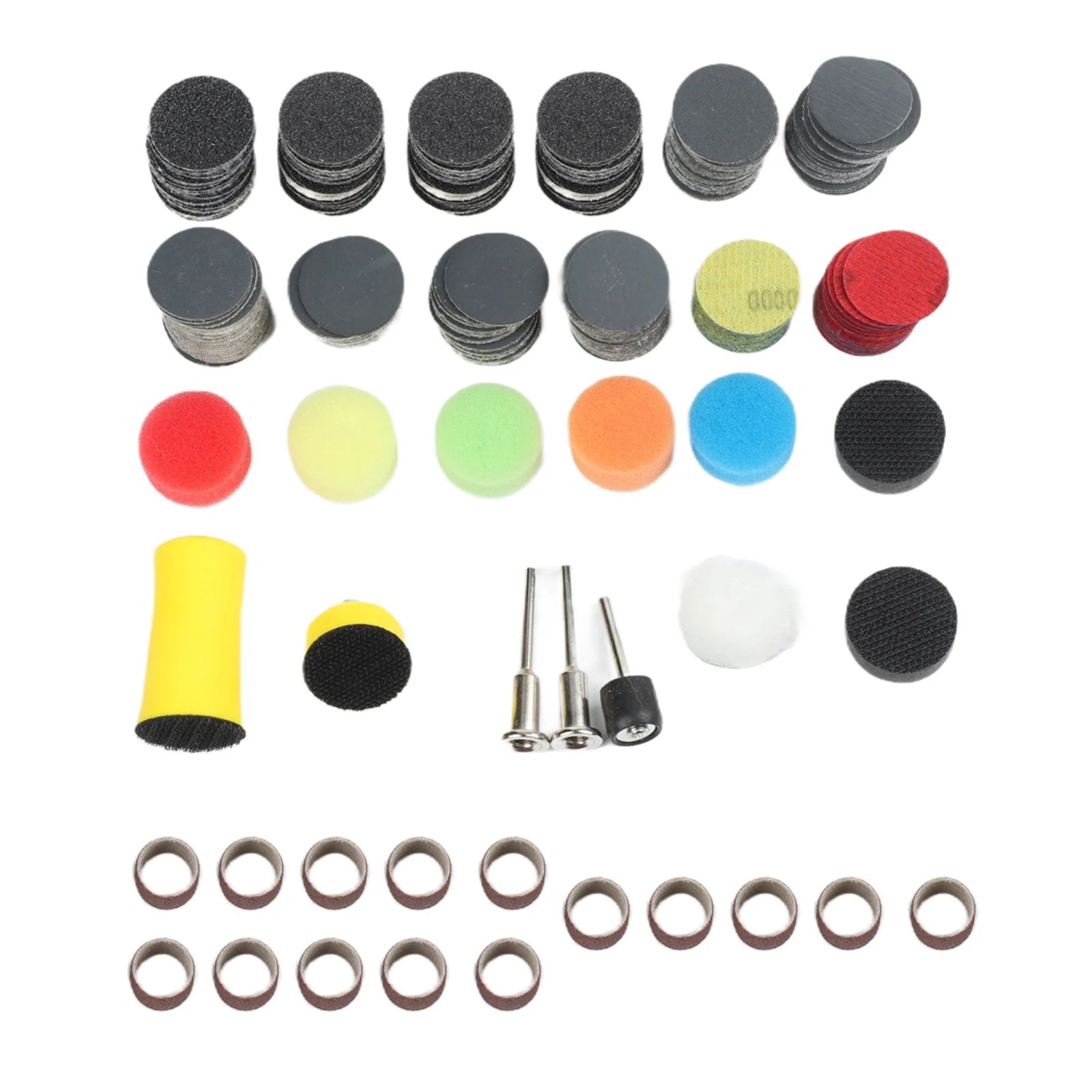 

268pcs 1 Inch Wet Dry Sanding Discs 60-10000 Grit Polishing Pads Belts For Rotary Tool Wood Metal Plastic Grinding Accessory