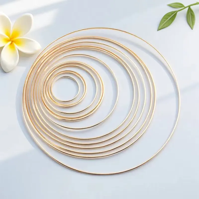 DIY Dreamcatcher Handmade Ring Gold Iron Ring Welding Ring Jewelry Accessories Materials Wedding