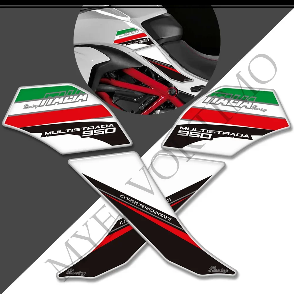 

For Ducati MULTISTRADA 950 S 950S Motorcycle Tank Pad Grips 3D Stickers Protector Decals Gas Fuel Oil Kit Knee