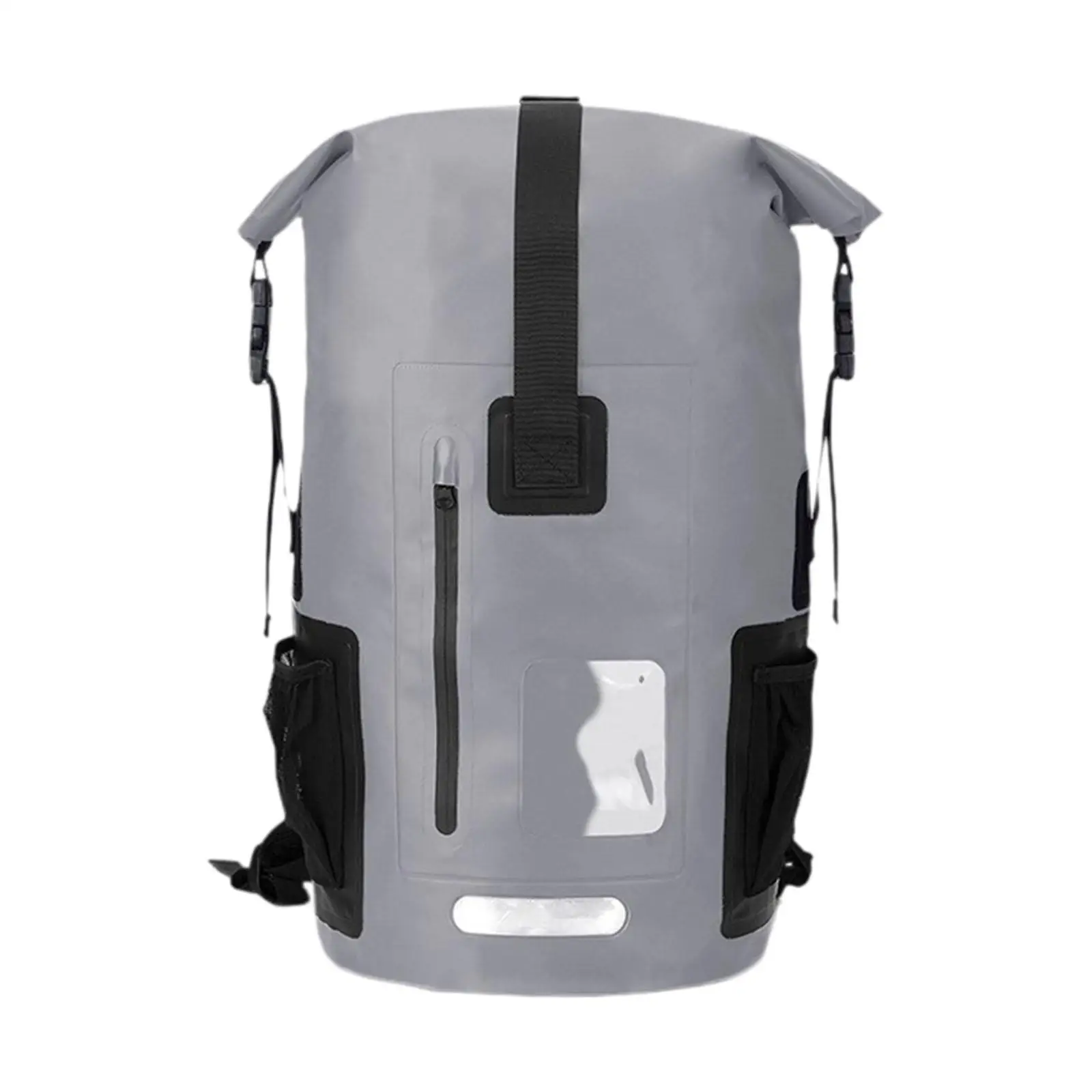 

55L Waterproof Roll Top Dry Backpack with Thick Shoulder Straps 13x22.8inch Dry Bag PVC for Outdoor Water Sports Multipurpose