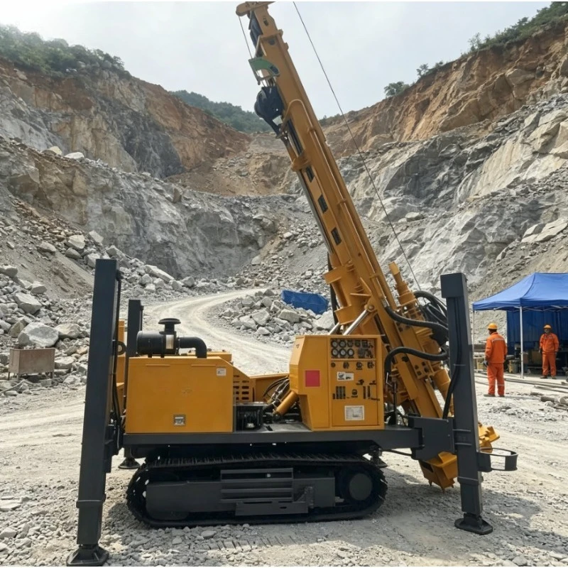 New Fully-Auto 2000 Meters Water Well Rotary Drilling Rig Customized Water Well Drilling Rig Diesel Engine Hydraulic Pump Motor