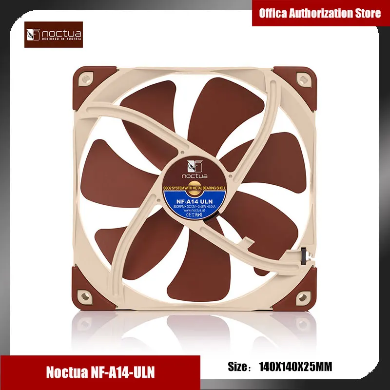 Imagem -02 - Noctua Nf-a14 Pwm Sso2 Magnético Estável Bearing Fan Ajustar Aaa Quadro Aerodinâmico Design Integrado Shock Pad Chassis Fan 14 Centímetros