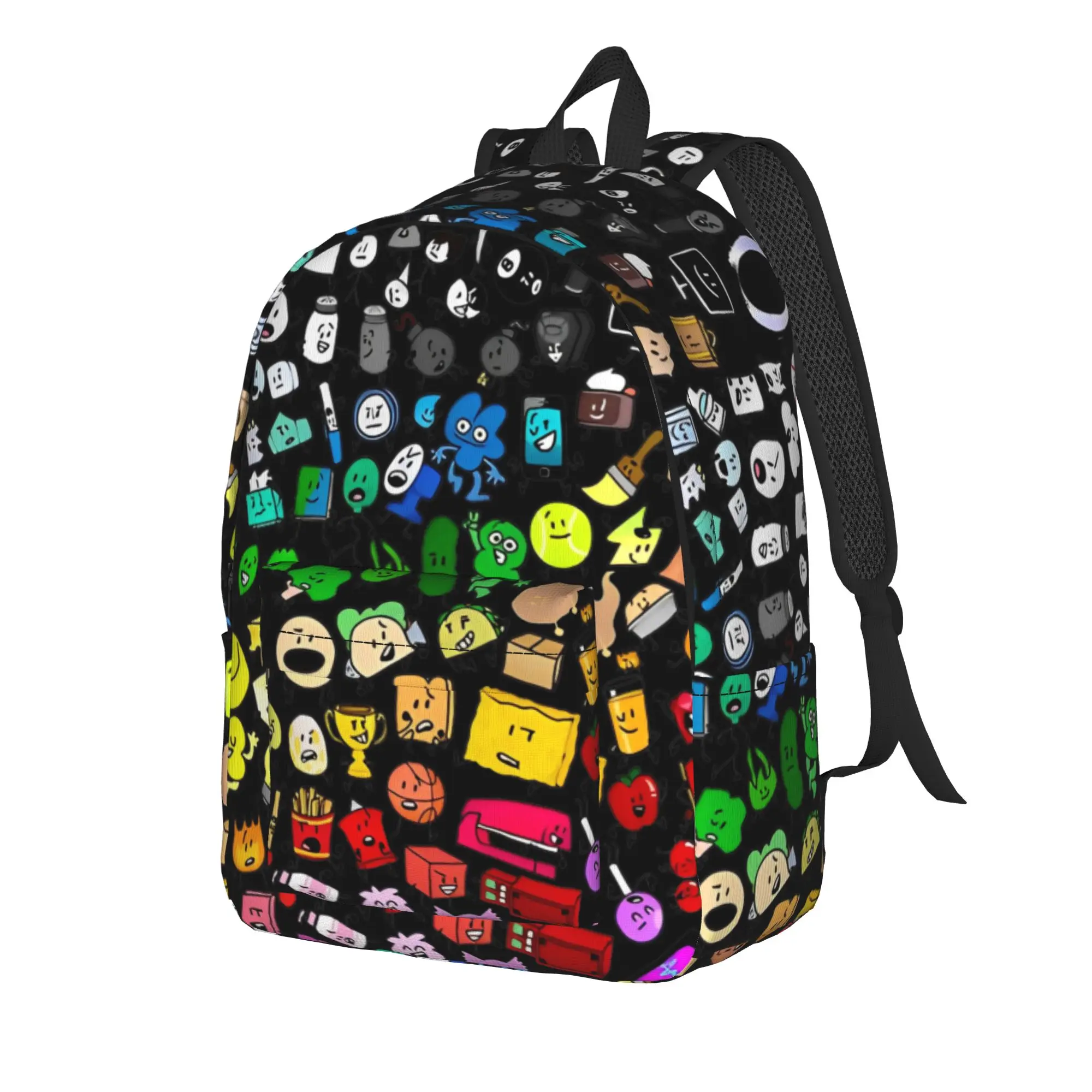 BFDI Teenage Backpack Outdoor Student Business Battle for Dream Island Daypack for Men Women Laptop Canvas Bags