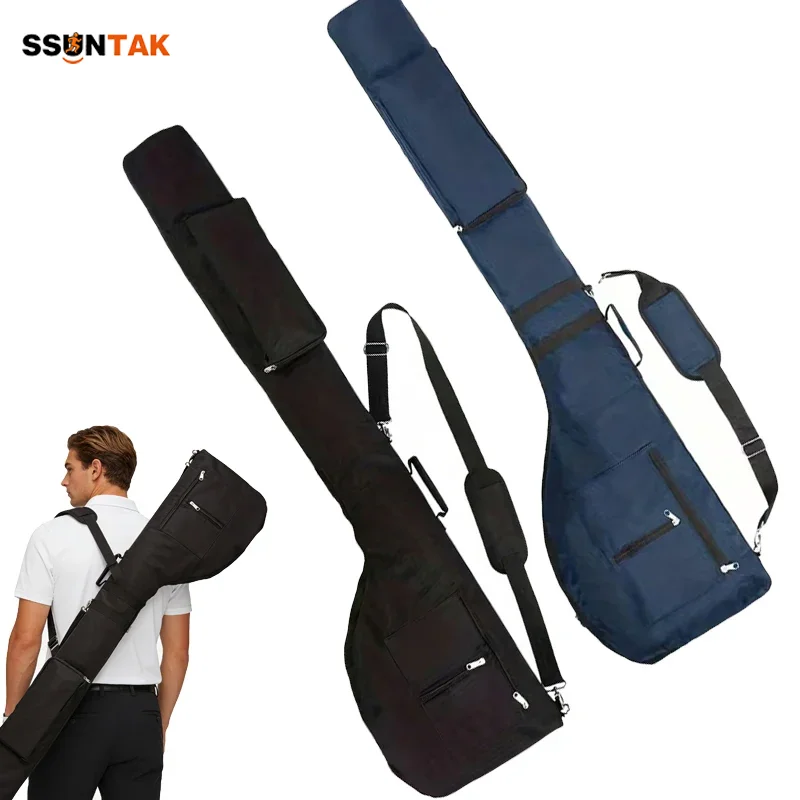 

SSUNTAK High-capacity Durable Travel Training Golf Bag Portable Golf Sunday Bag Adjustable Shoulder Strap for Men Women