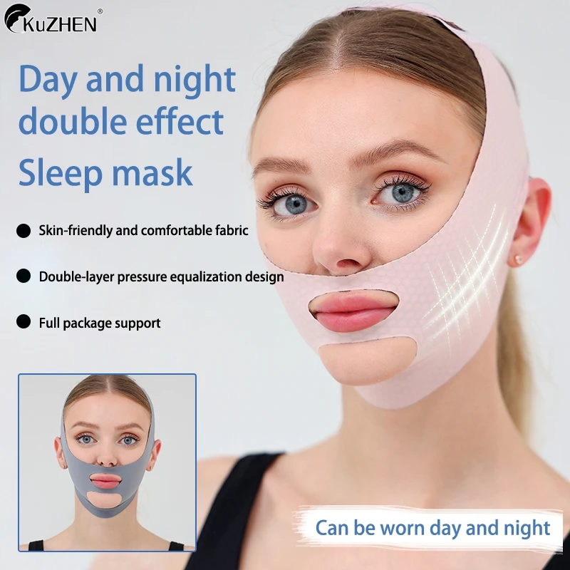 Women Chin Cheek Lift Up Belt Face Bandage V Line Face Strap Skin Beauty Tools Face Lifting Strap Face Slimming Tool