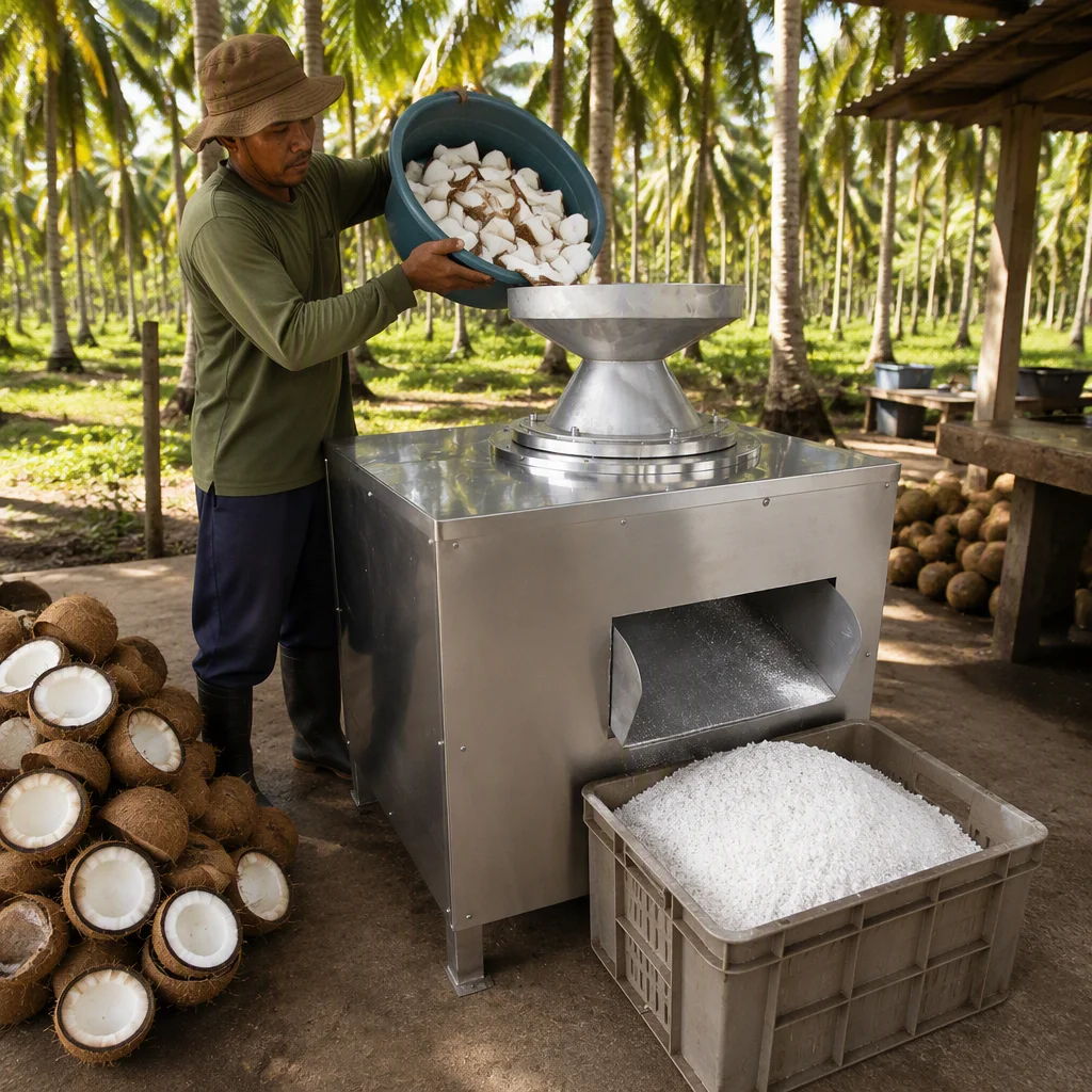Industrial Coconut Meat Crushers High-performance Crushing And Grinding Equipment For Nuts, Fruits, And Vegetables.